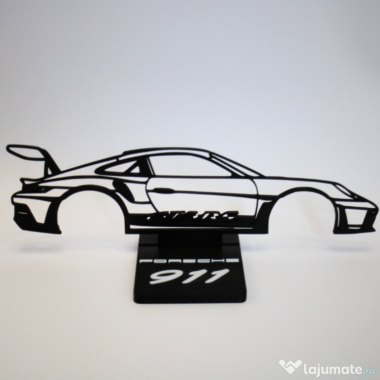Figurină decorativă Porsche 911 + suport birou