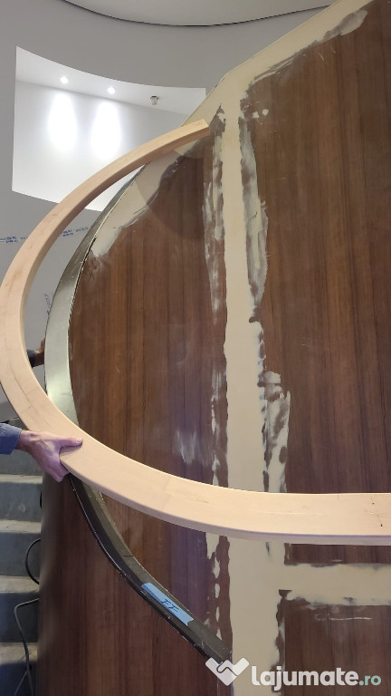 Mana curenta din lemn masiv, Bendywood, lemn ptr balustradă