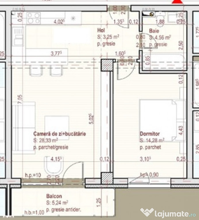 Apartament modern 2 camere, bloc NZEB, etaj intermediar, zon