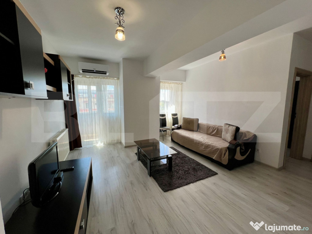 Apartament modern cu 2 camere, 65 mp, centrala si AC, zona