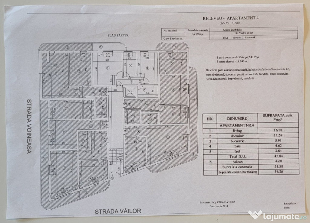 Apartament 2 camere decomandat, bloc nou, metrou Mihai Bravu