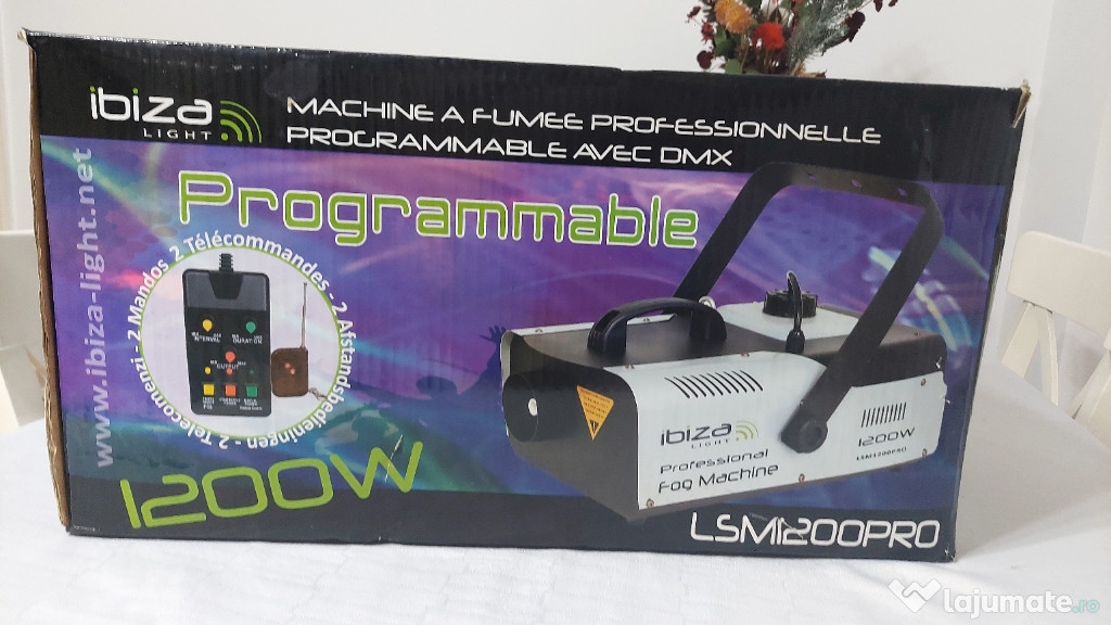 Masina de fum profesională Ibiza Light LMS1200PRO