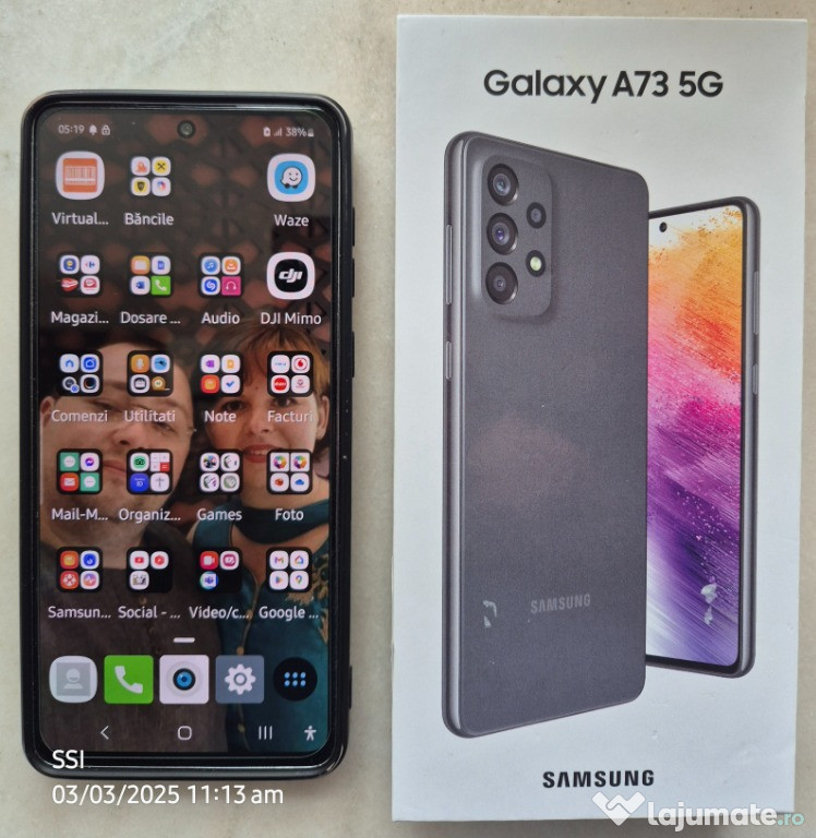 Vand un telefon F.BUN. Samsung Galaxy A73 5G, 128 GB