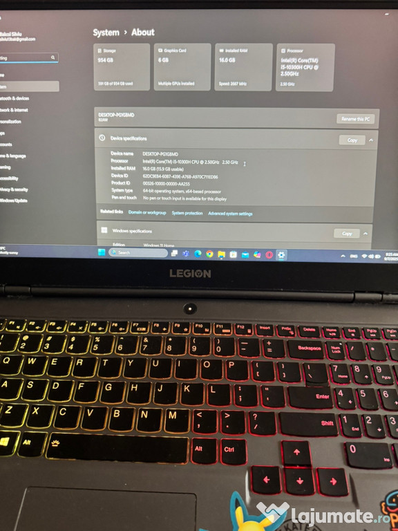 Lenovo Legion 5P i5, GTX 1660Ti 6GB, 16GB RAM, SSD 1TB