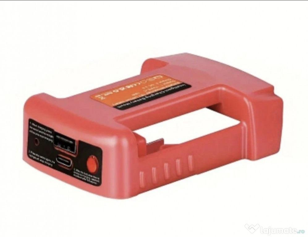 Adaptor de incarcare rapida pentru baterie Milwaukee 18V