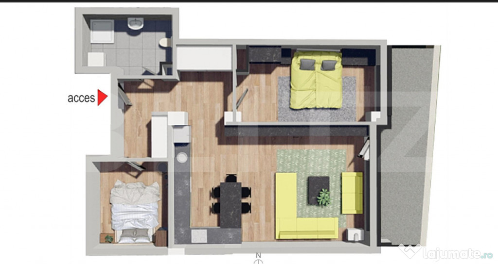 Unicitate!Apartament 3 camere, confort sporit, Bloc Nou,Zona