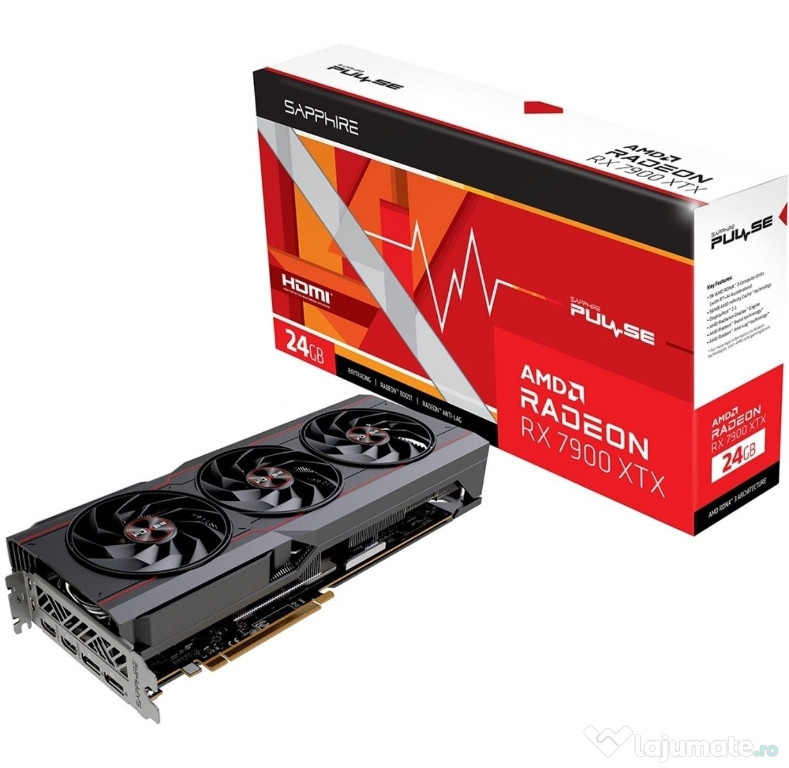 Placa video SAPPHIRE PULSE Radeon RX 7900 XTX Gaming OC
