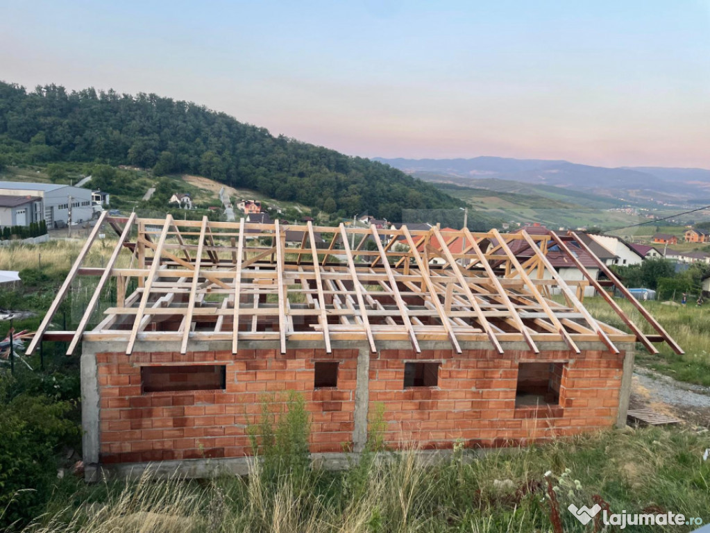 Casa la rosu 100mp,4 camere,750 mp teren extravilan,zona Dea