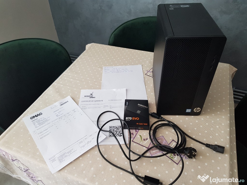 Unitate HP290 G1 MT Business PC cu SSD 870EVO 500Gb