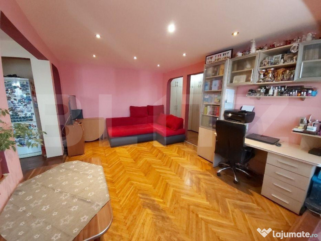 Apartament 3 camere 84 mp, mobilat utilat, 2 băi, boxă, zo