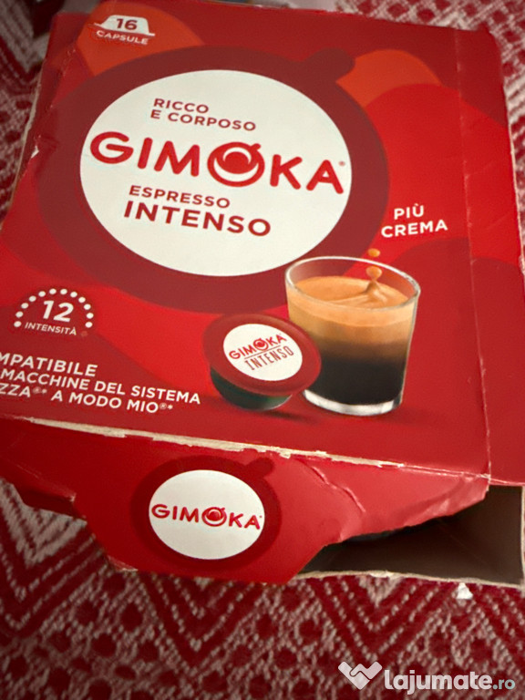 Capsule cafea espresso intenso Gimoka & Caffe Borbone