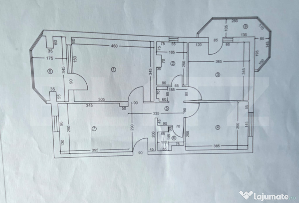 Apartament 3 camere decomandat, 66 mp - Lapus Arges, zona Su