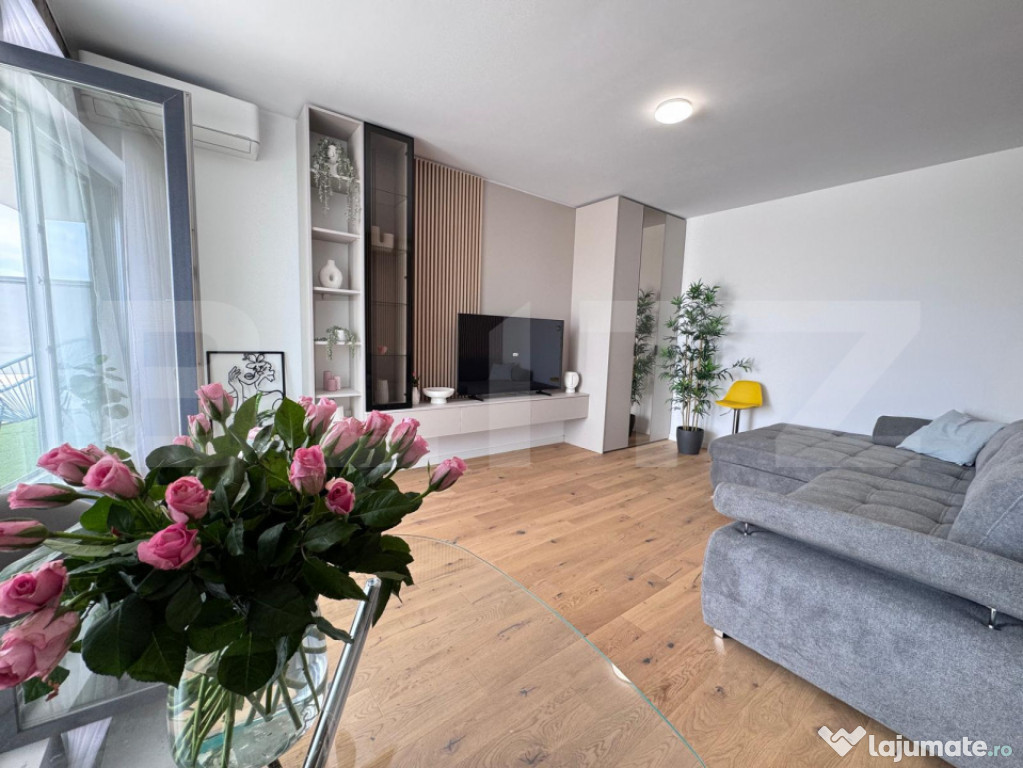 3 camere de lux + Terasă 100 mp + Parcare – Trio Bridge V