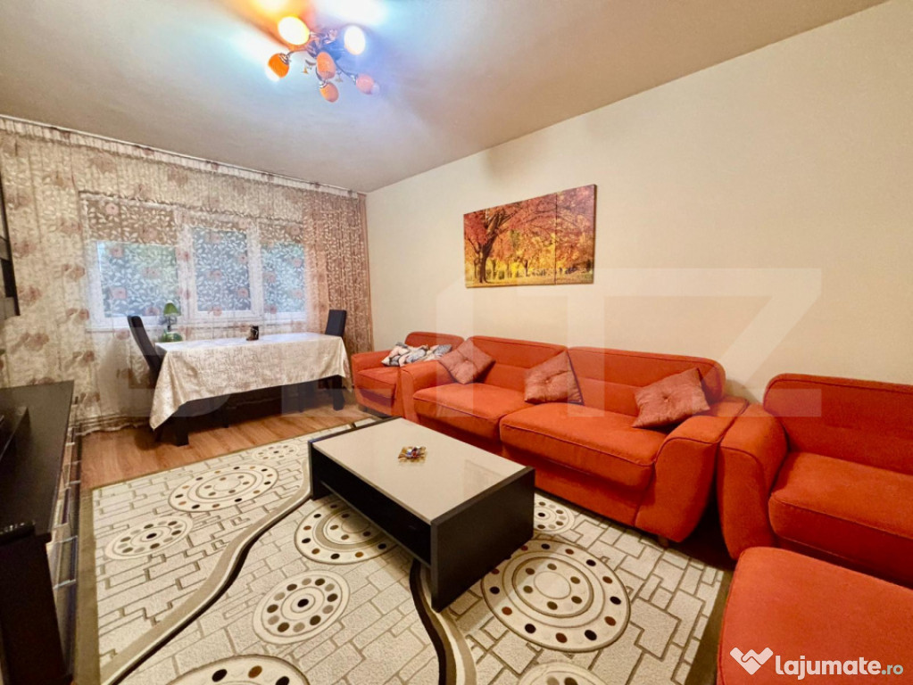 Apartament decomandat, 4 camere, 83mp, zona Piscina Sanziana