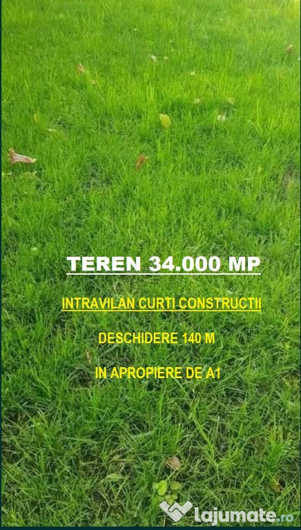 Teren intravilan curti constructii 34000 mp
