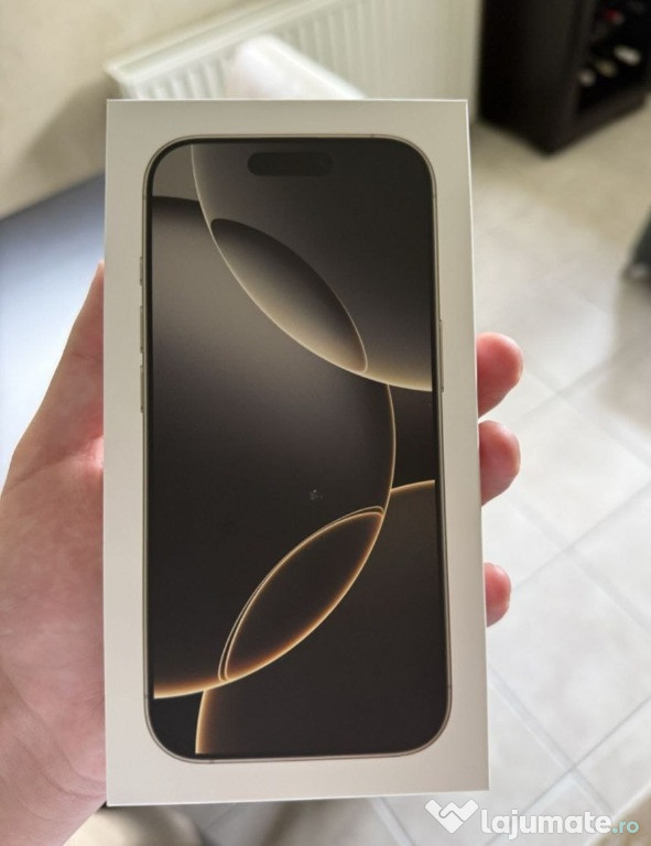Telefon mobil Apple iPhone 16 Pro Max, 256GB, 5G, Black Titanium