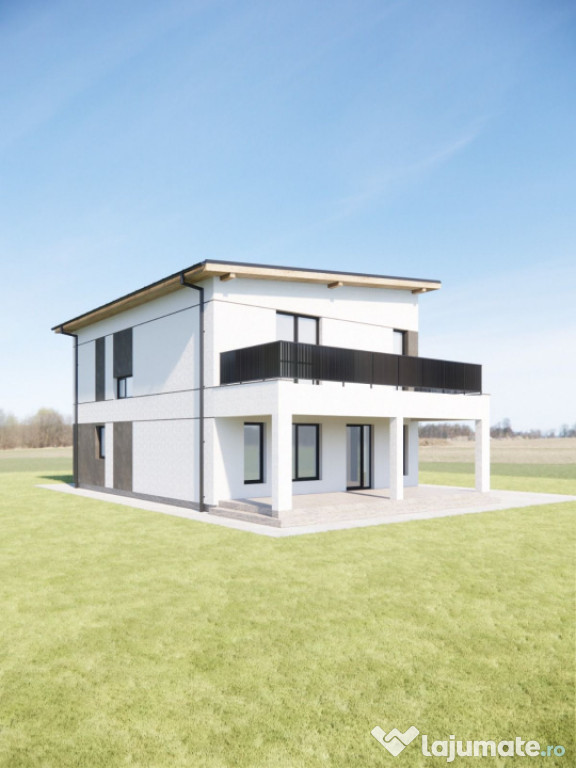 Casă individuală la roșu – 118 mp utili, teren 420 mp,