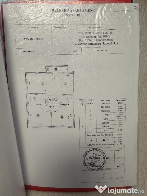 VAND APARTAMENT CU 3 CAMERE