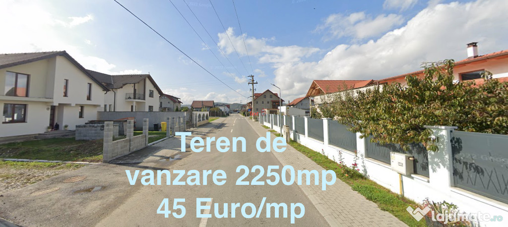 Teren în Cristian, Sibiu 2250 mp
