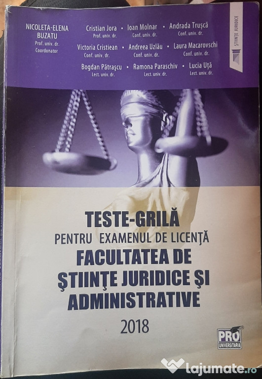Teste Grila licenta drept