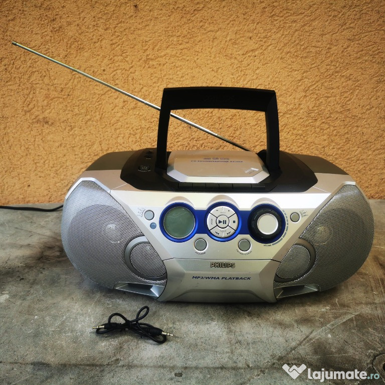 Boombox radiocasetofon Philips radio casetă MP3 CD-player auxiliar