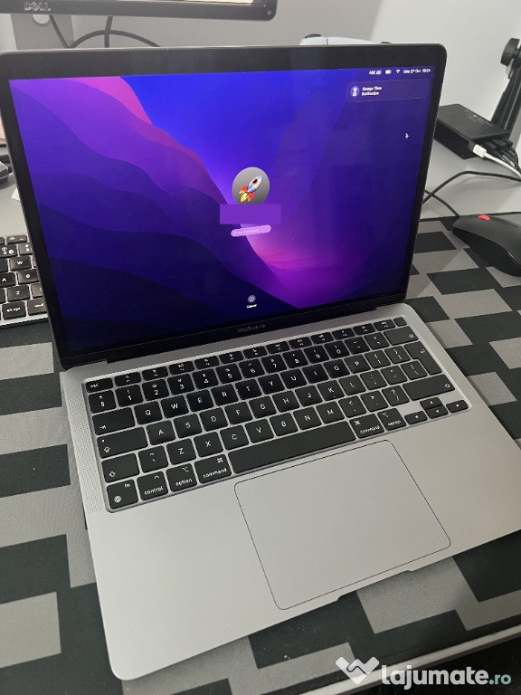 Laptop Macbook Air M1 8gb 256gb, impecabil, cutie completa