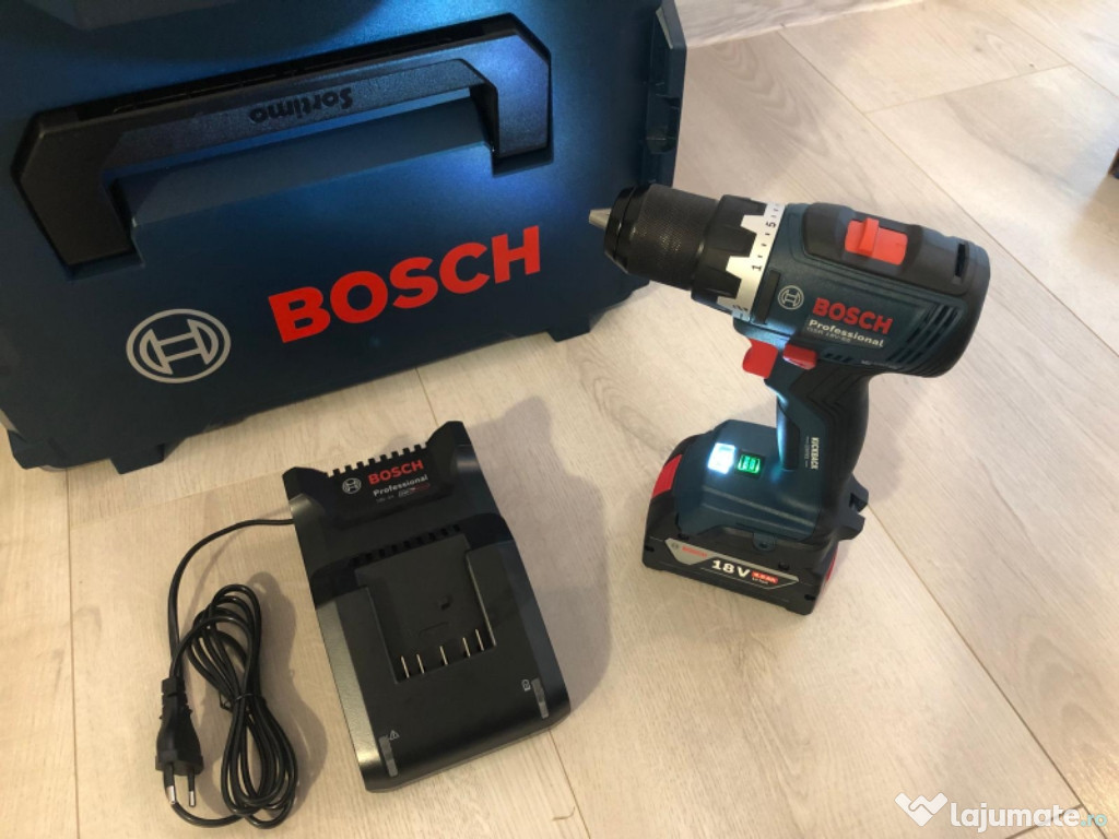 Surubelnita electrica BOSCH GSR 18V 65 cu acumulator autofiletanta.