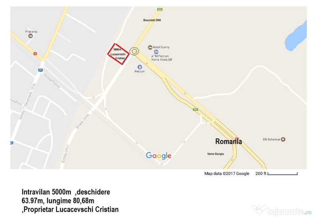 Teren oportunitate inchriere sau vanzare 5000 m2