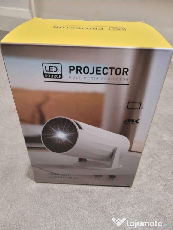 Projector 4k model 2024 Android 11 Nou in cutie