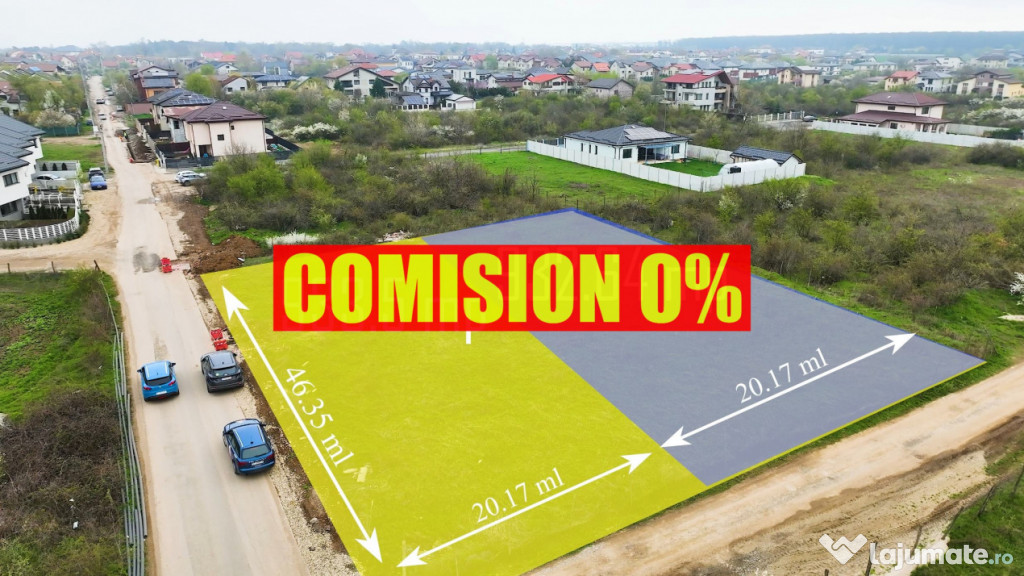 Mogosoaia | Teren intravilan | 2 parcele a cate 933 mp