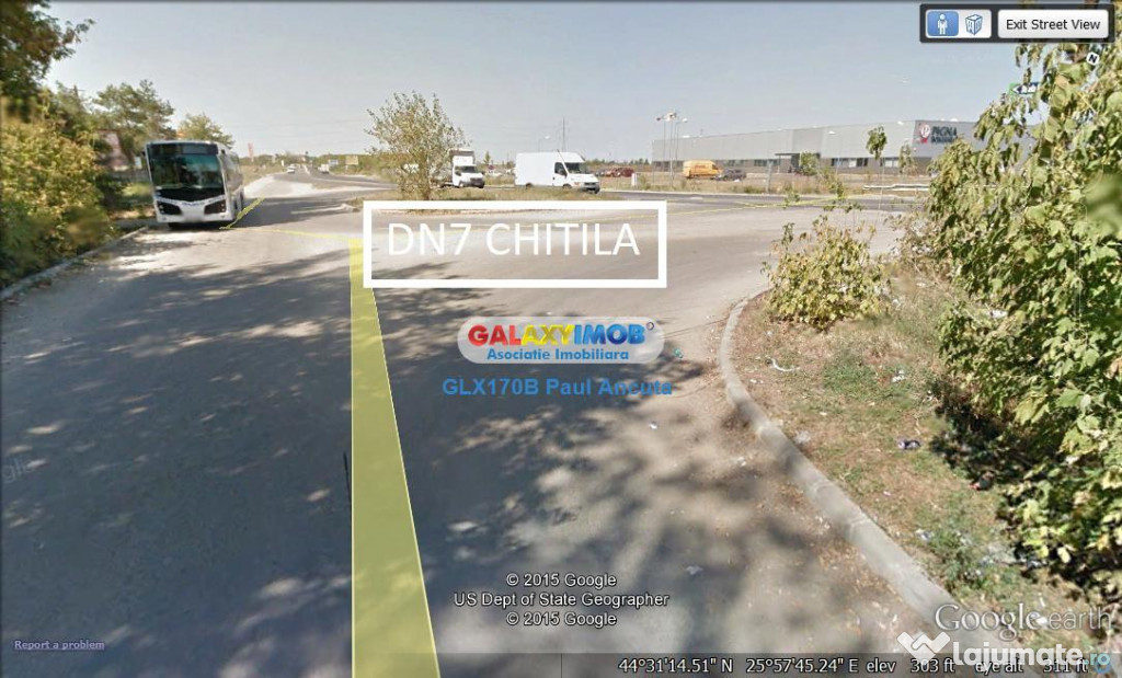 Teren la DN7 Chitila Buftea 8000 mp Industrial depozitare