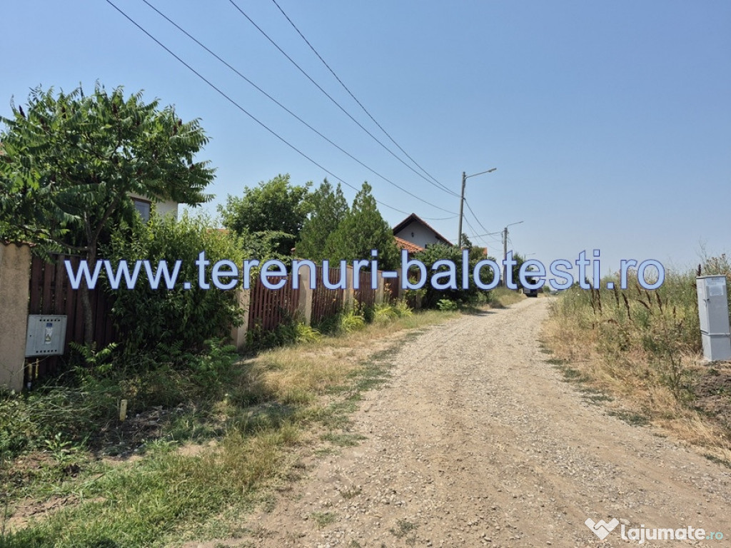 Lot apropiere lac Balotesti,gaz,curent la hotar,29000 E