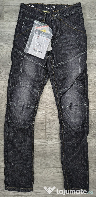 Blugi moto cu Kevlar și protecții, Roleff, S 27