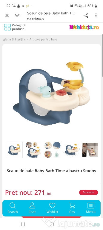 Scaun de baie benelusi