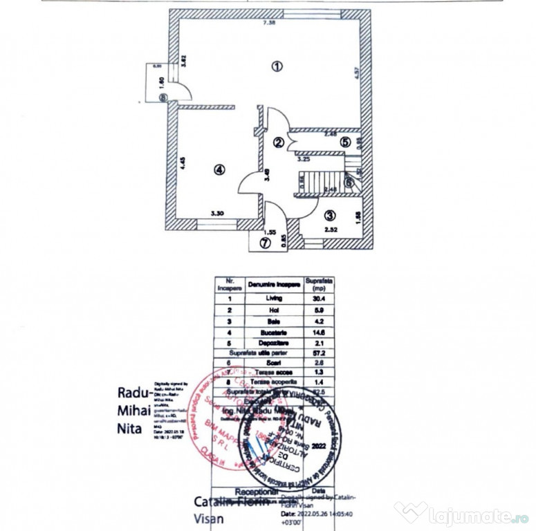Casă individuală modernă, teren generos de 1120 mp