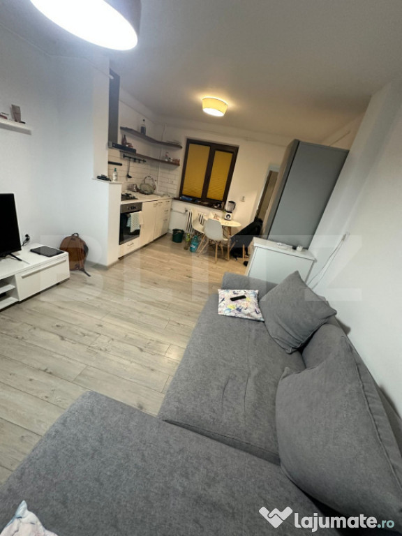Apartament 2 camere, 38 mp, mobilat modern, balcon, zona Pri