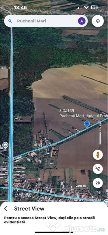 Teren intravilan intre case utilitati limita proprietatii 3100mp