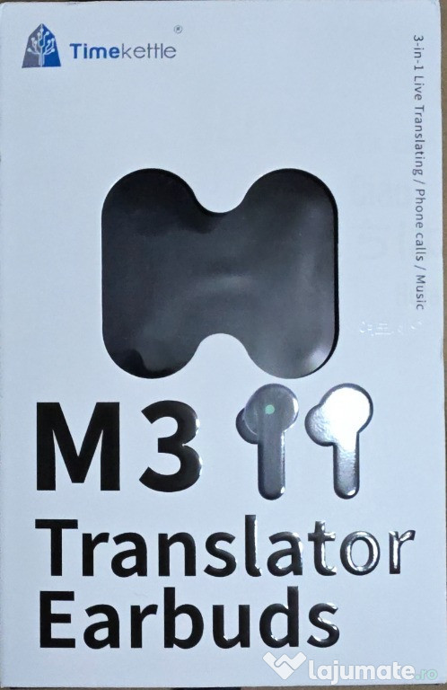 Căști Timekettle M3 3-in-1 – Traducere, Muzică & Apeluri