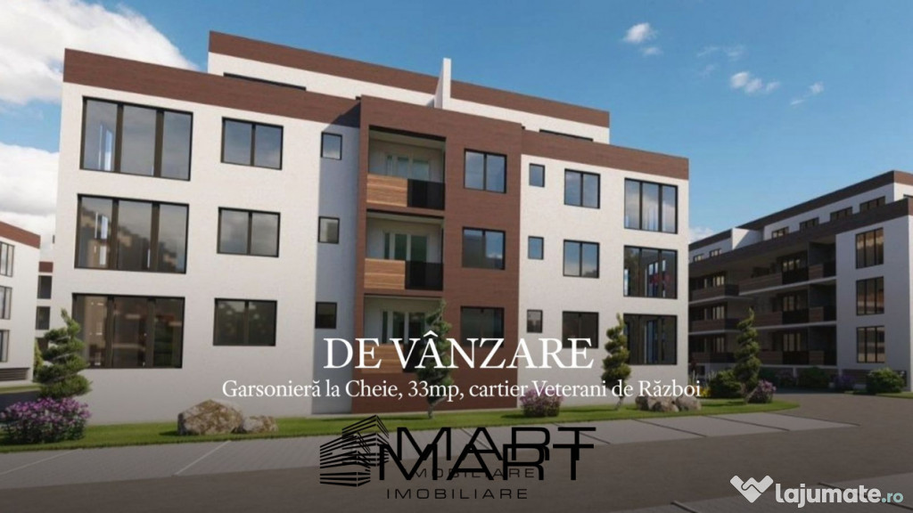 Garsoniera la Cheie, 33mp, ansamblu nou