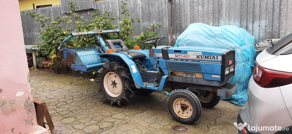 Kubota B 6000 4wd și Mitsubishi MT 1401 2wd ambele cu freza