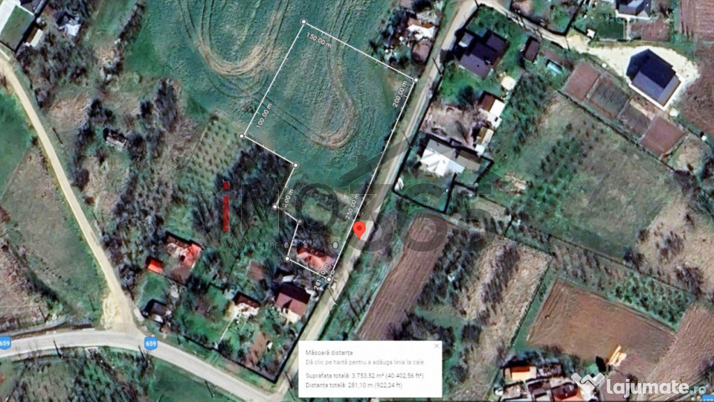 Casa demolabila si teren 3758mp intravilan Rociu Gliganu