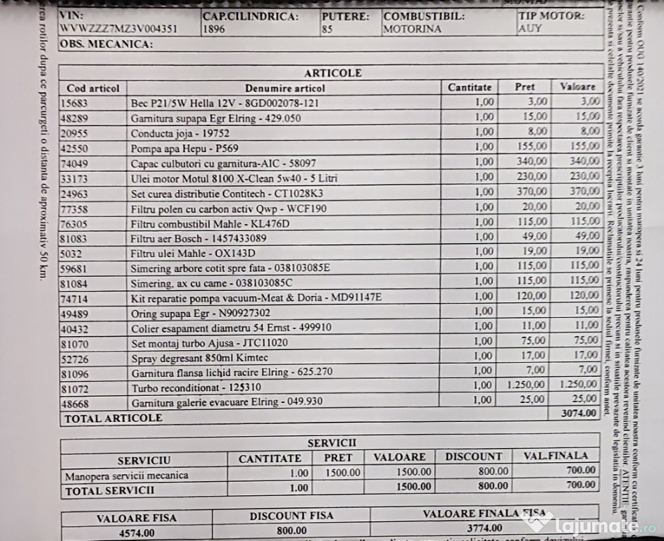 Vând VW Sharan AF 2003