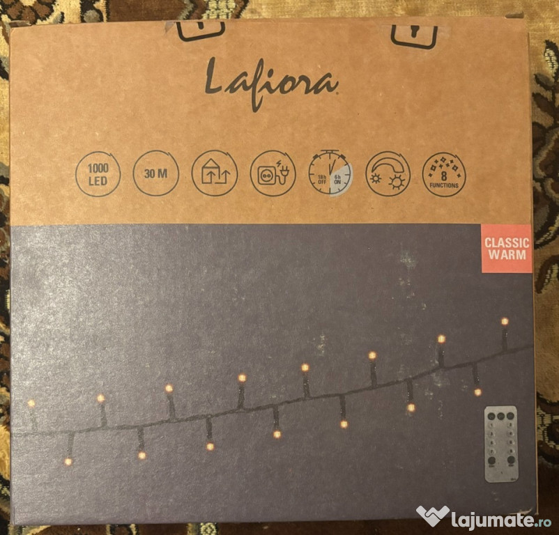 Ghirlanda LED Lafiora 1000 LED-uri,30M- Classic Warm