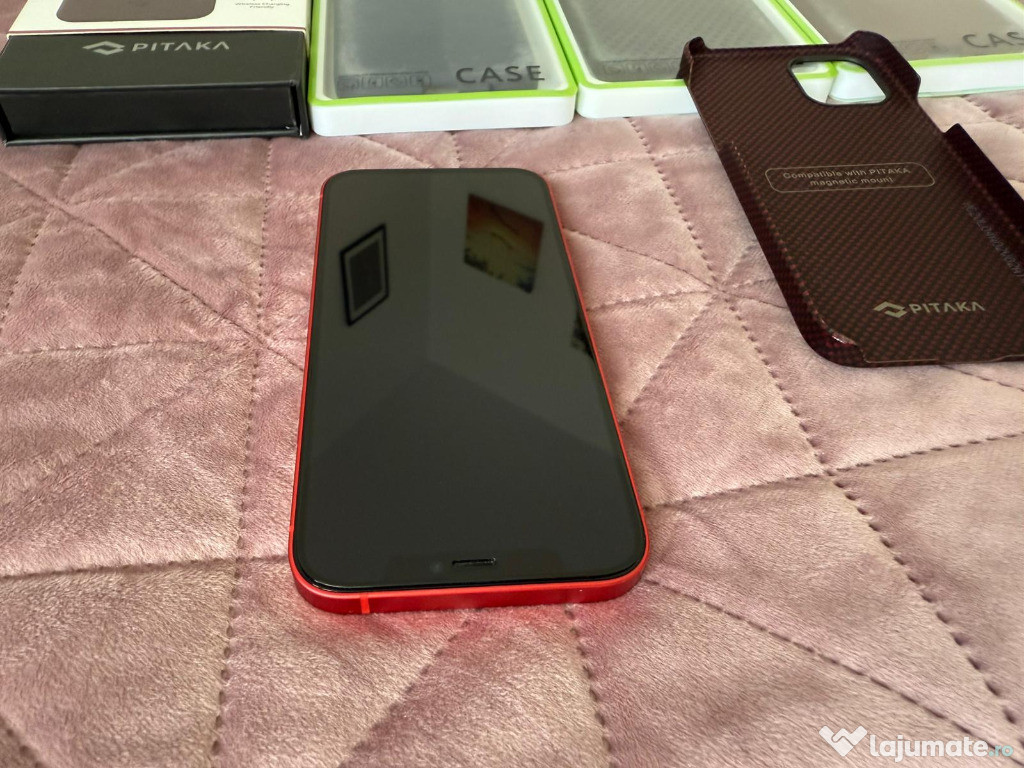 Iphone 12 red 64gb impecabil