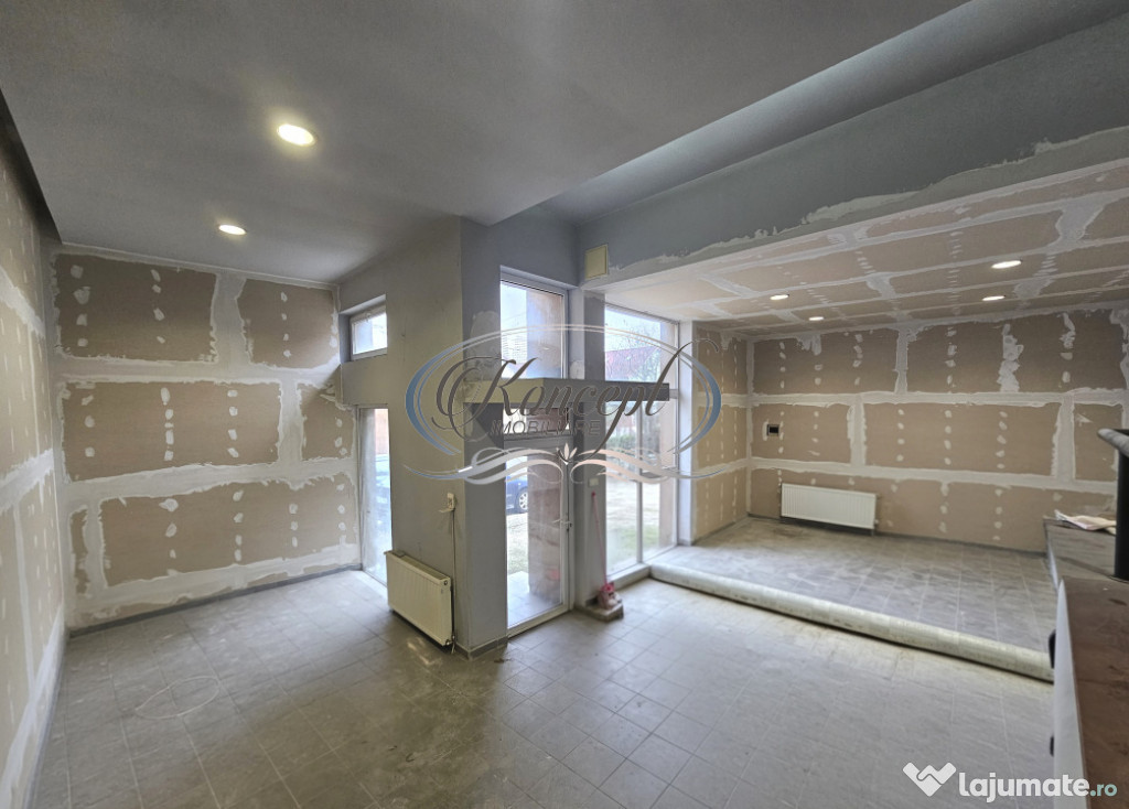 Spatiu comercial cu inaltime mare si curte proprie in Manast