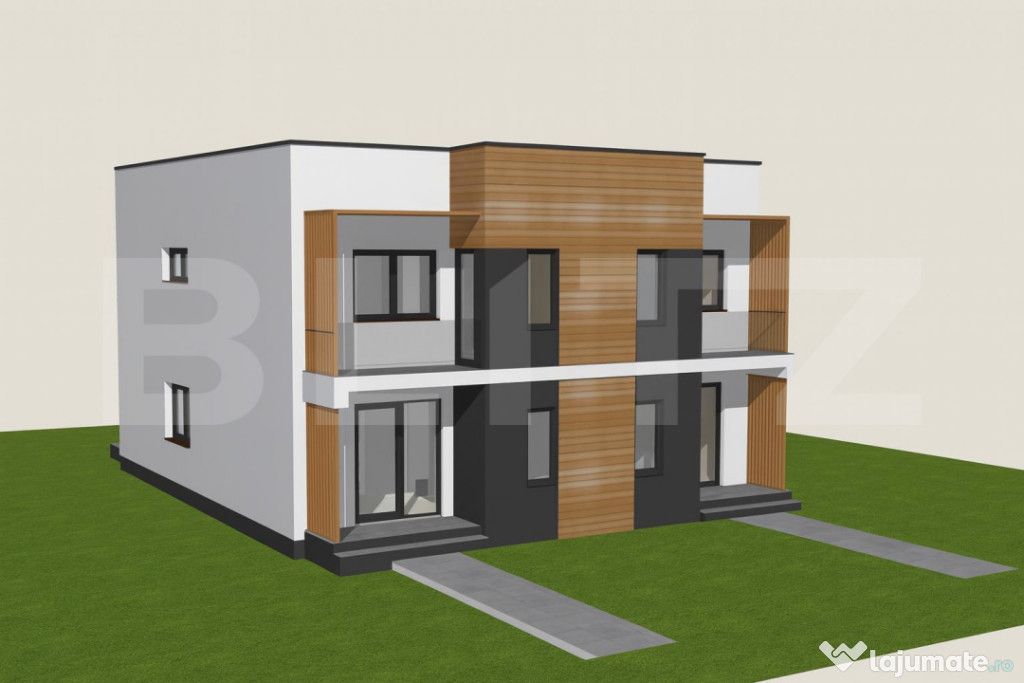 Casa tip duplex P+E, 250 mp teren, Vorovesti