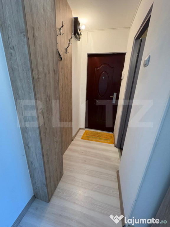 2 camere mobilat, 30 mp, centrală – gata de mutat, zonă