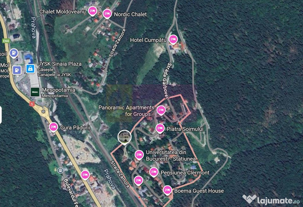 Teren extravilan in Sinaia (25 euro/mp)