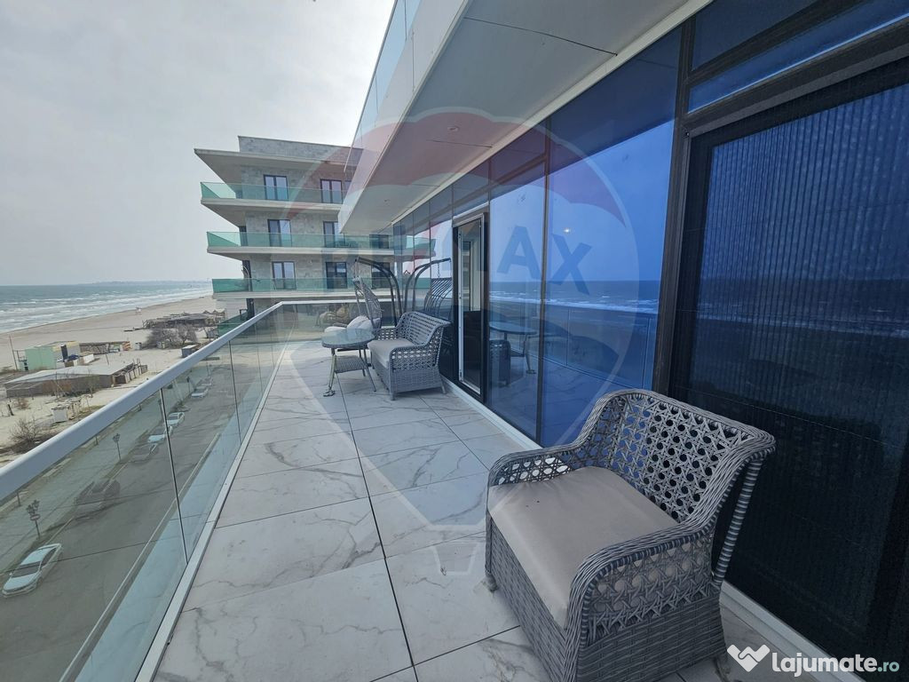 Apartament 3 camere cu terasa 50mp frontala spre mare în...