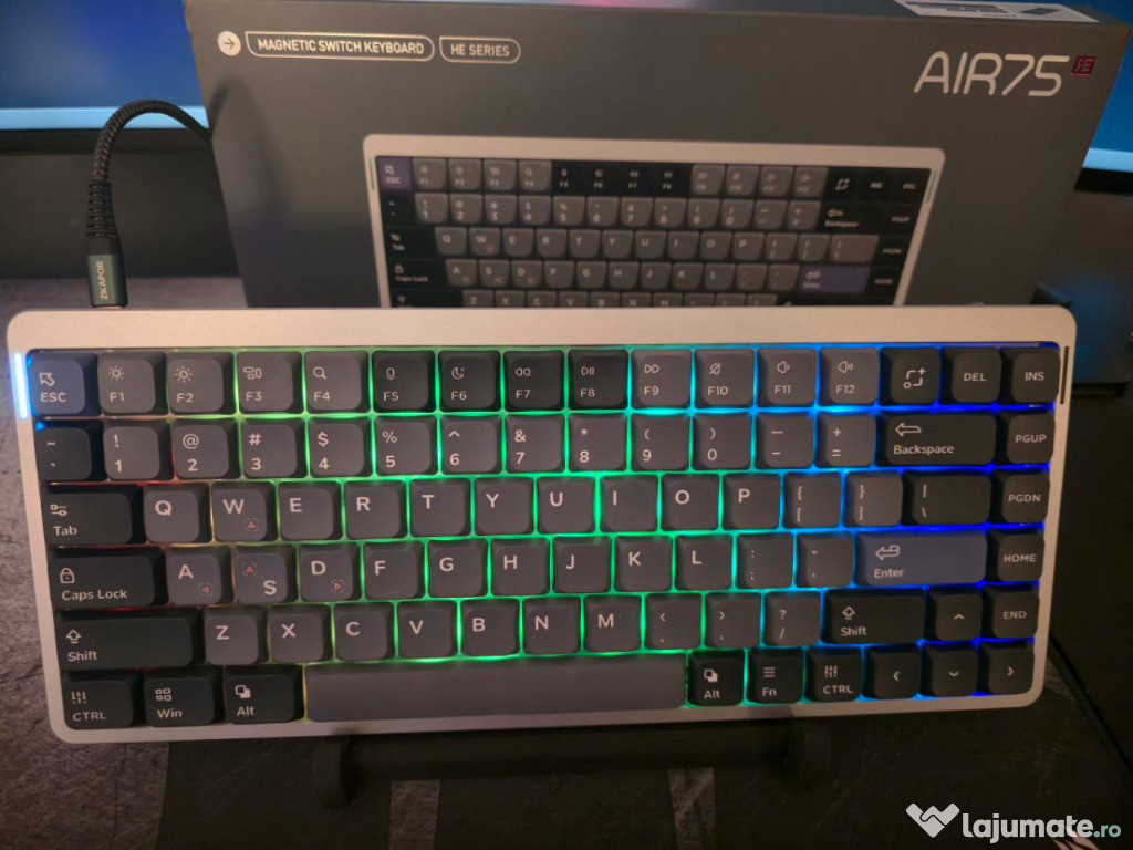 Tastatura NuPhy Air75 HE Gaming Magnetic Switch Wired 8K Polling Rate